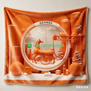 Hermes Throw Blankets